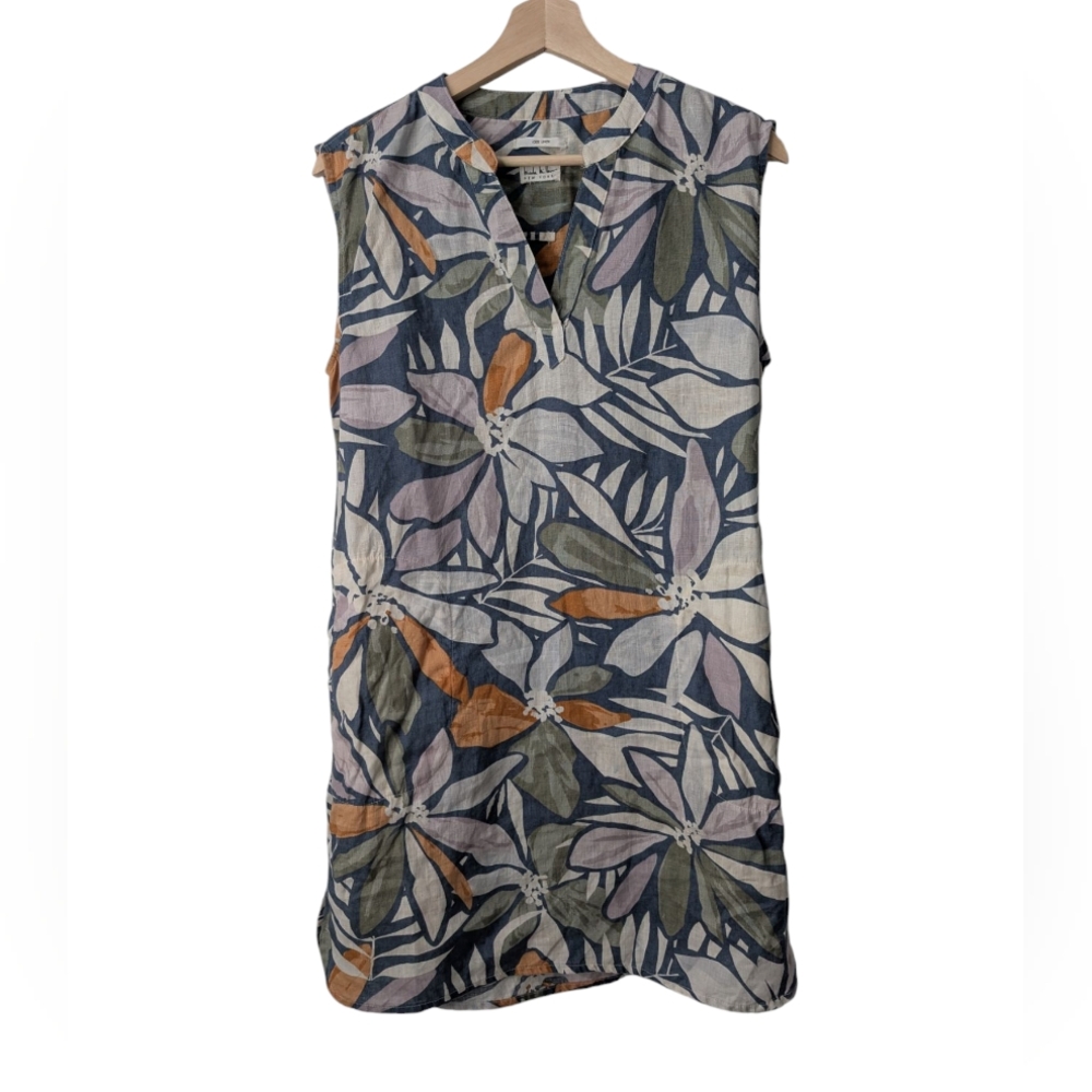 Nicole Miller Floral Mini Dress - Blue, Orange, Green